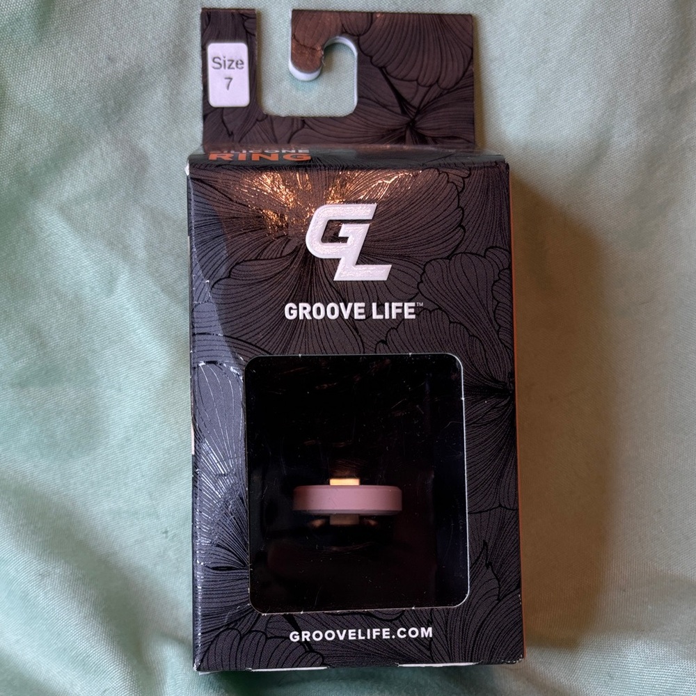 Groove Life Edge Thin Sz. 7 Rose Quartz Silicone Ring
